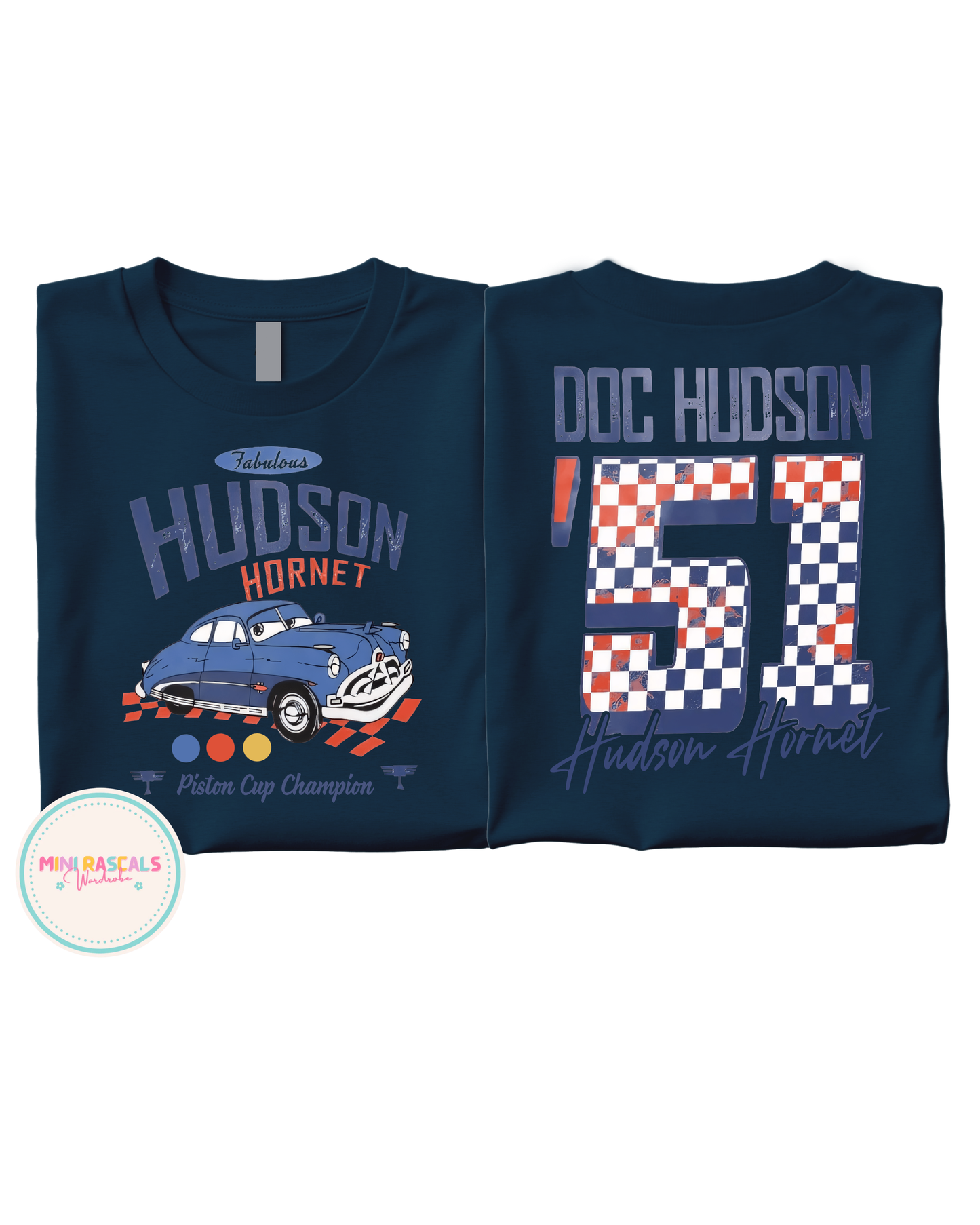 Cars Doc Hudson Racing Graphic T-shirts, CarsTop, Summer Outfit, Disney, LMQ, unisex, Summer, Pixar, cars top