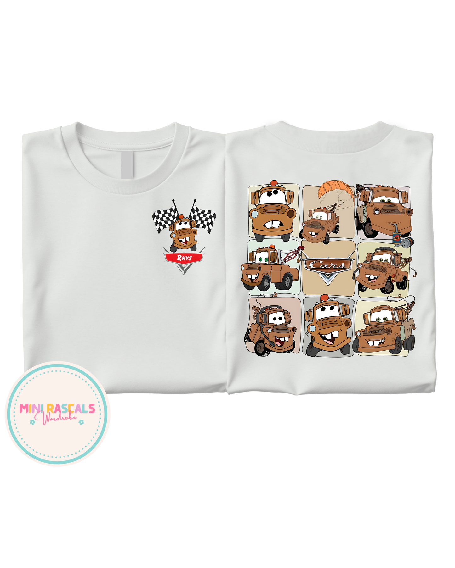 Cars Mater Personalised Kids Unisex T-Shirt | Disney Pixar Cars