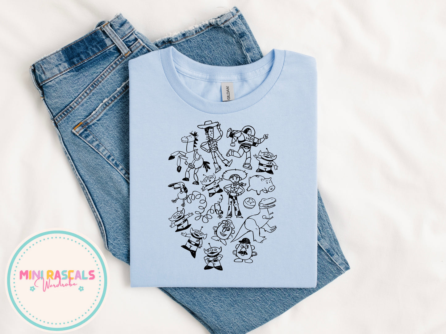 Retro Toy Story Drawing T-Shirt