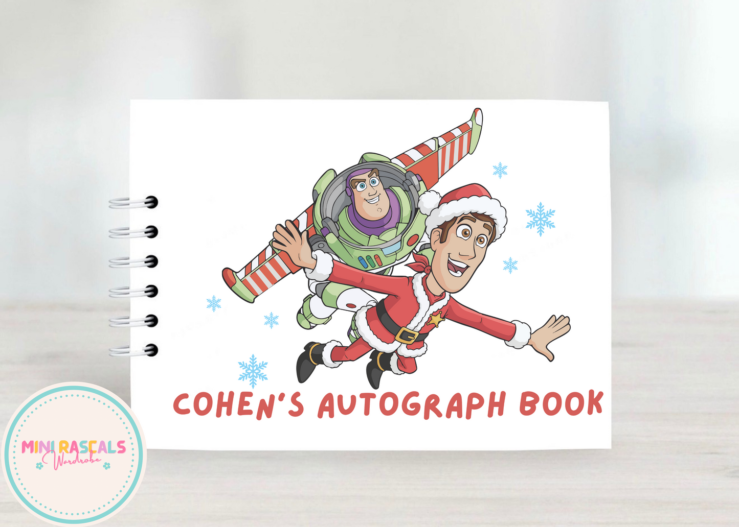 Toy Story Christmas Disney Autograph Book