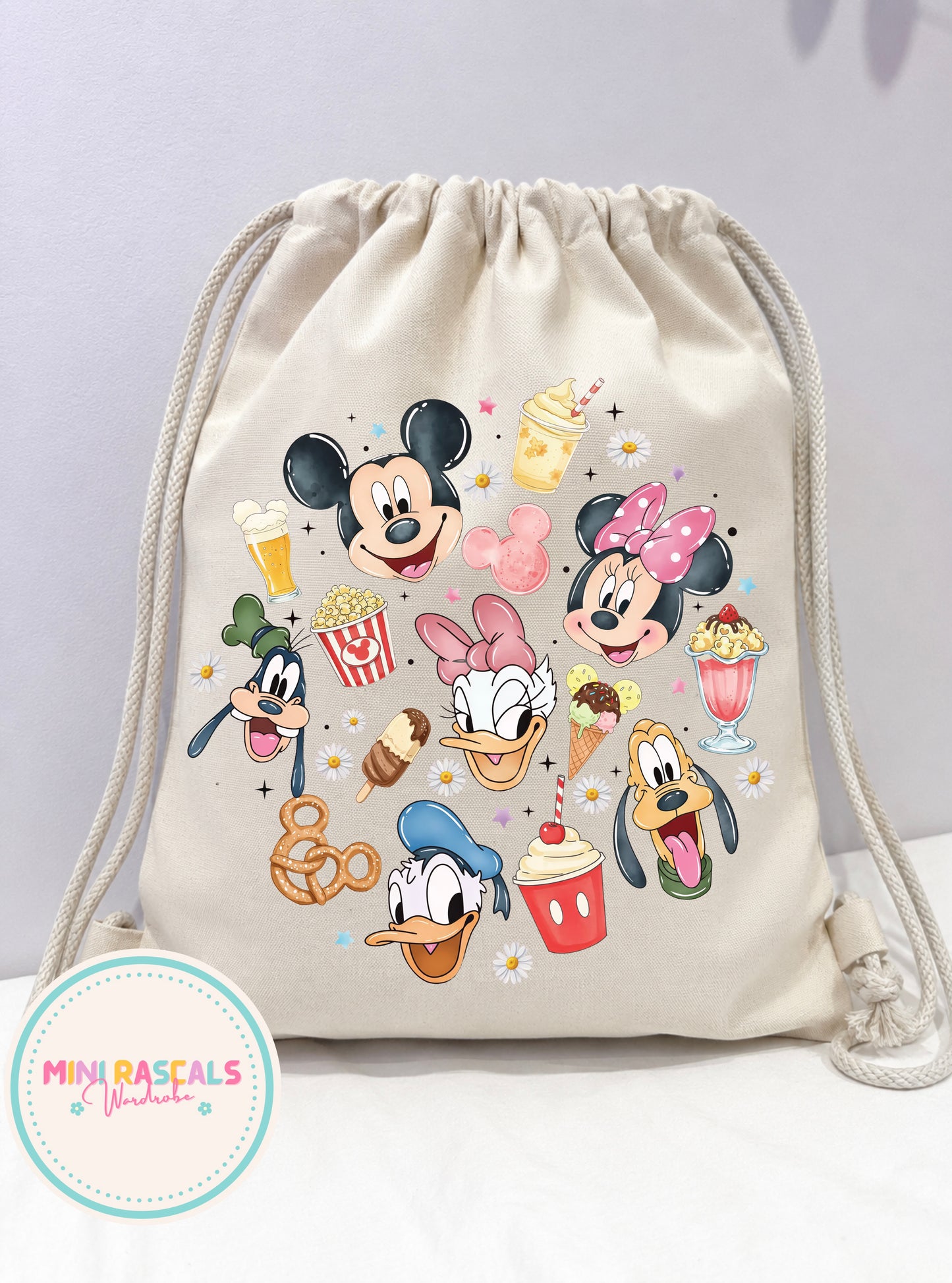 Mickey & Friends Snack Storage Bag | Kids Disney Trip Snack Bag