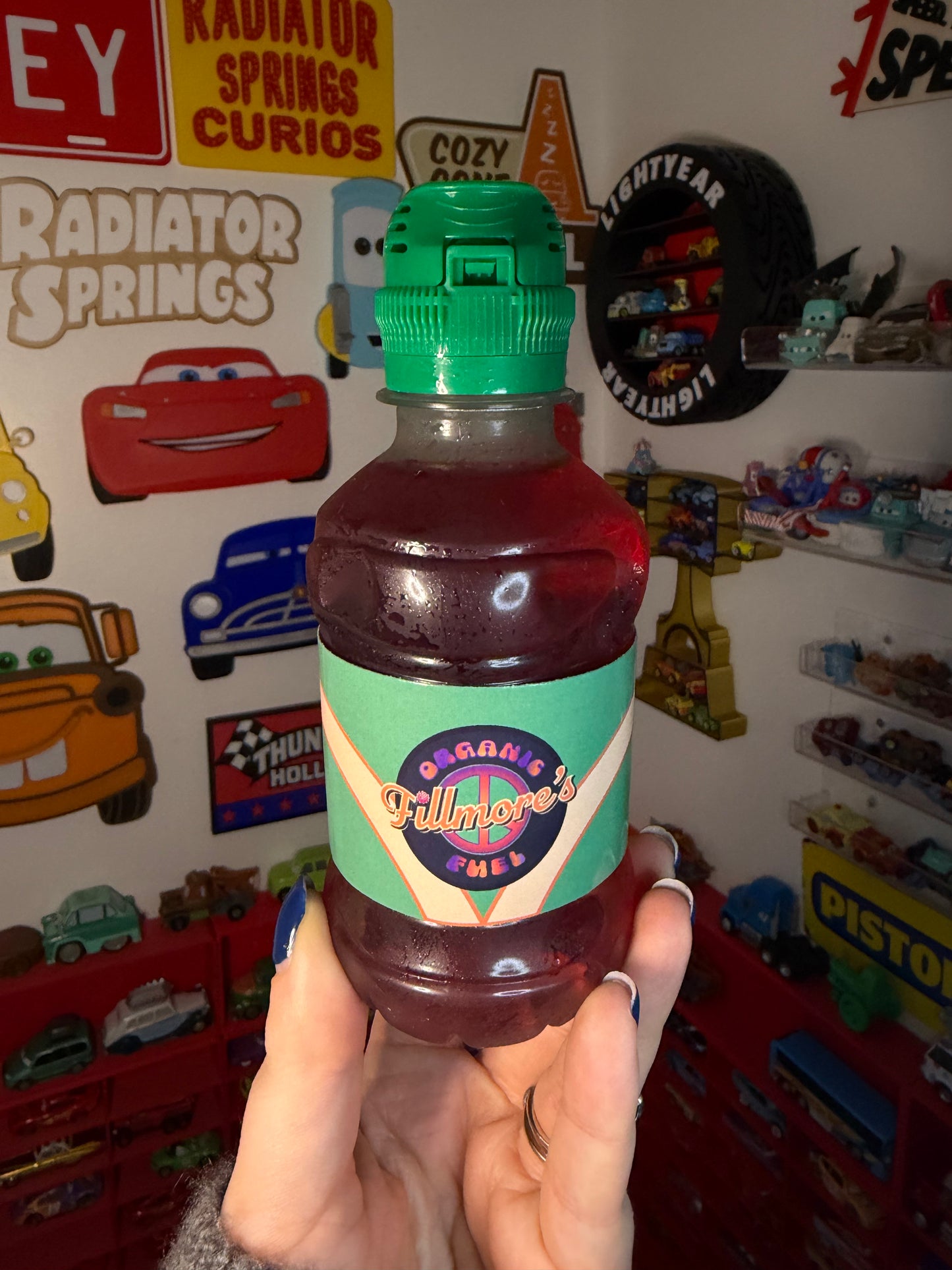 Disney Cars Fillmore Organic Fuel Birthday Party Favor Water Bottle / Fruit Shoot Labels