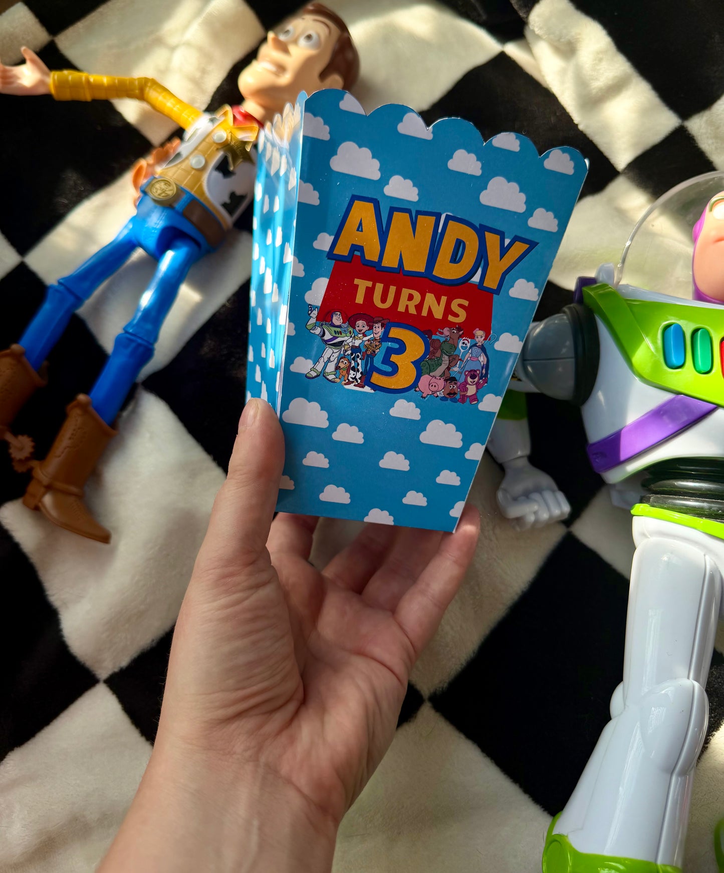 Toy Story Personalised Popcorn & Sweet Holder