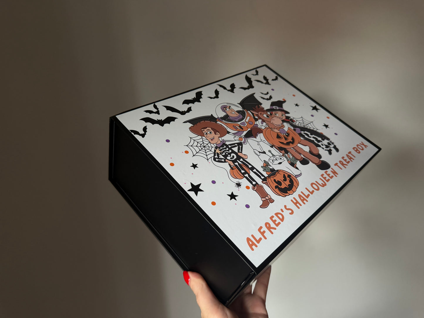 Personalised Toy Story Halloween Treat Box | Woody, Buzz & Friends