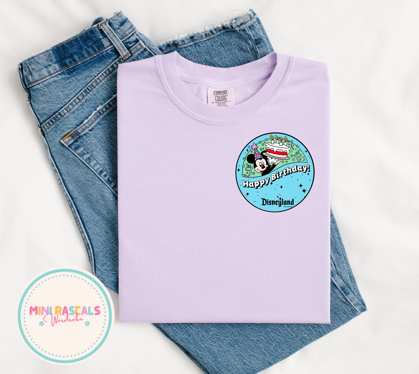 Disney Happy Birthday Badge Inspired Children's T-Shirt