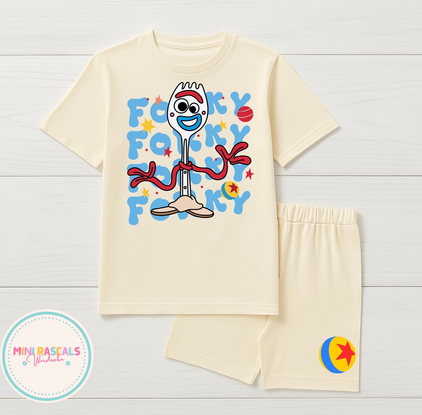 Toy Story Forky & Knifey Children's T-Shirt & Short Set
