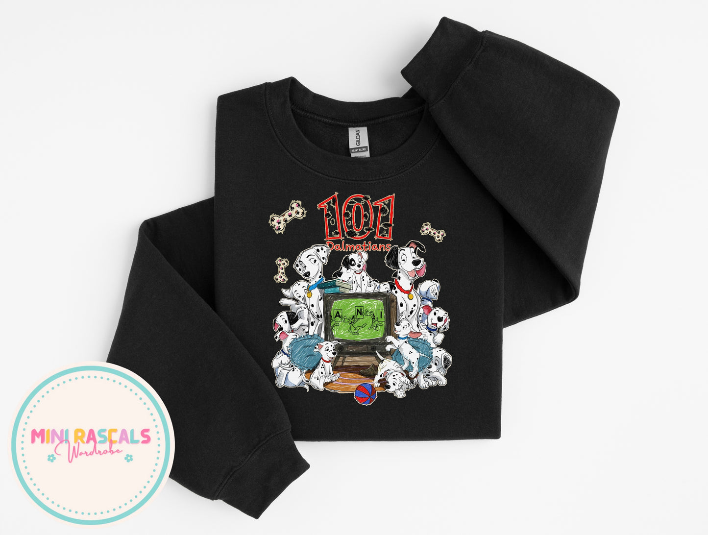 Personalised 101 Dalmatians T-Shirt & Sweatshirt | Kids Character Top