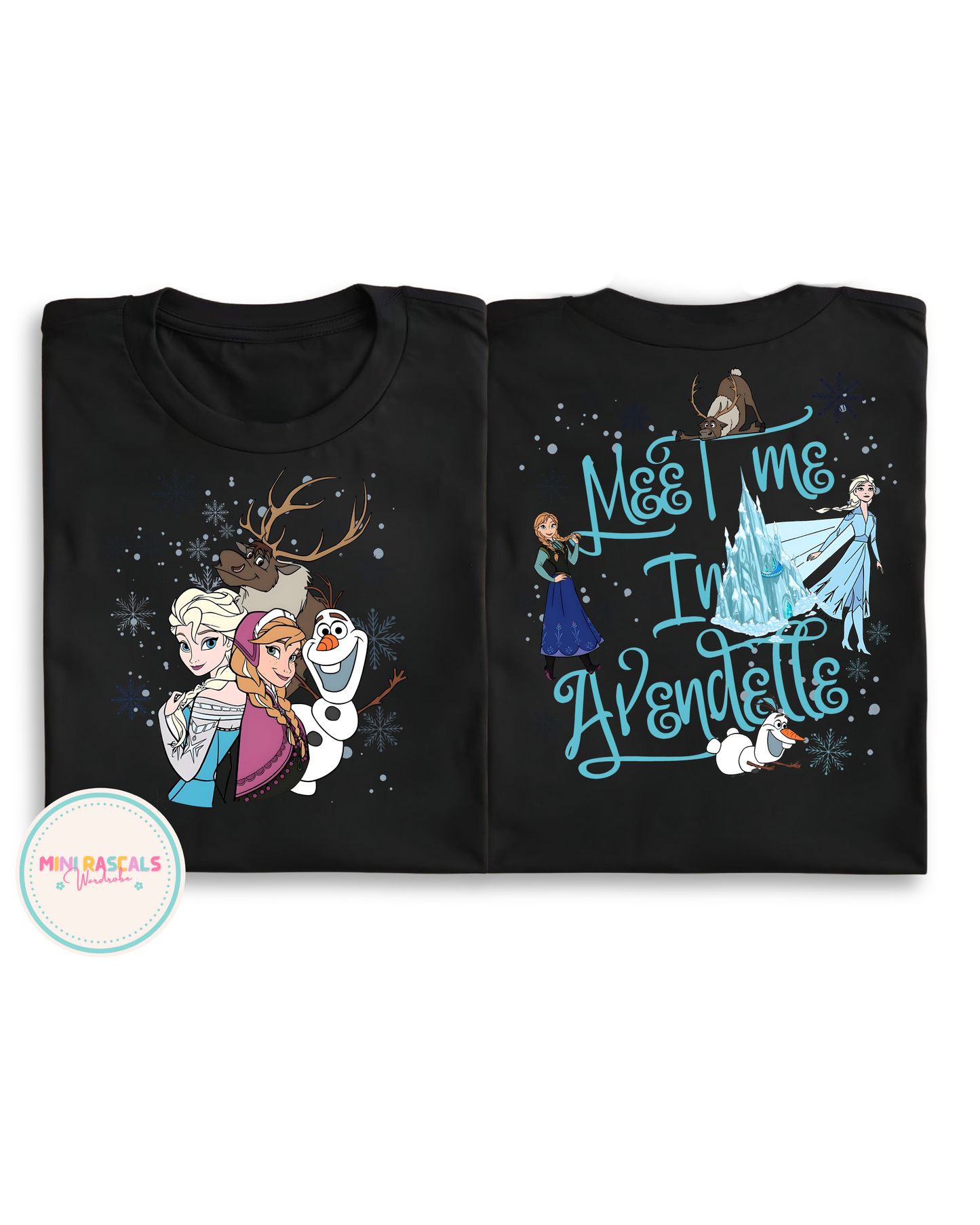 Frozen "Meet Me in Arendelle" Kids T-Shirt & Sweatshirt – Elsa & Anna | Mini Rascals