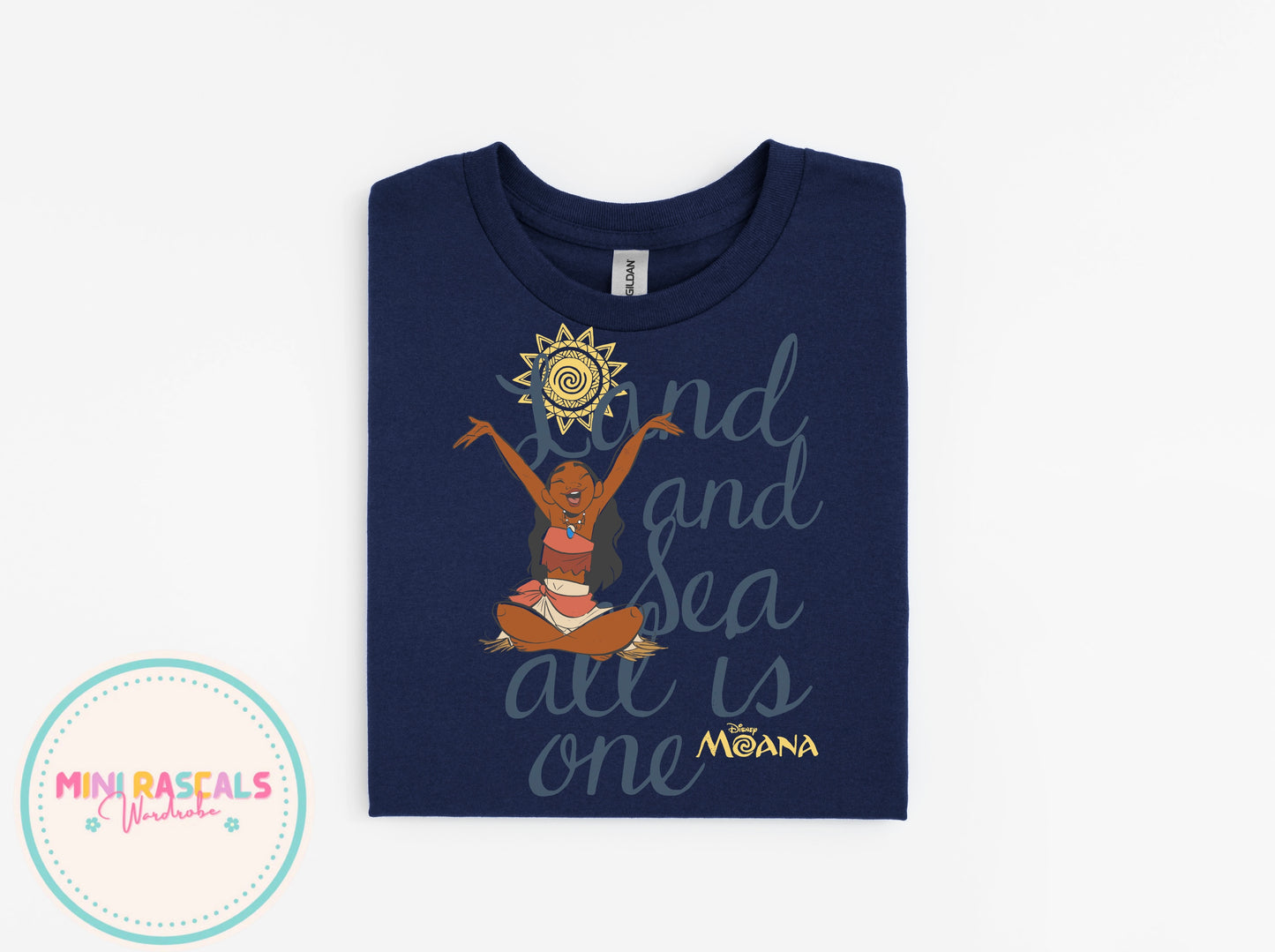 Land and Sea | Moana Inspired Kids T-Shirt | Personalised Disney-Inspired Top