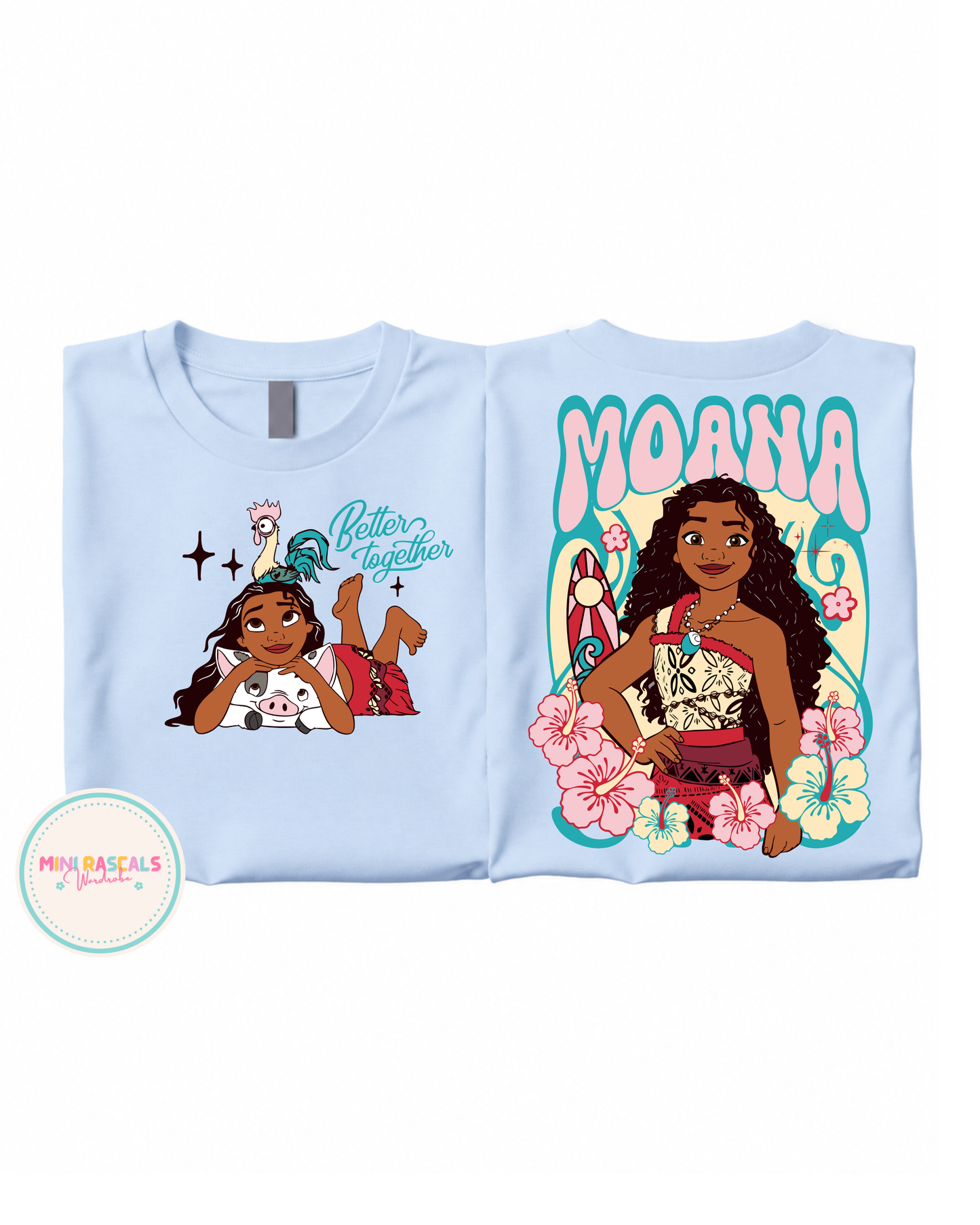 Floral Moana Kids T-Shirt