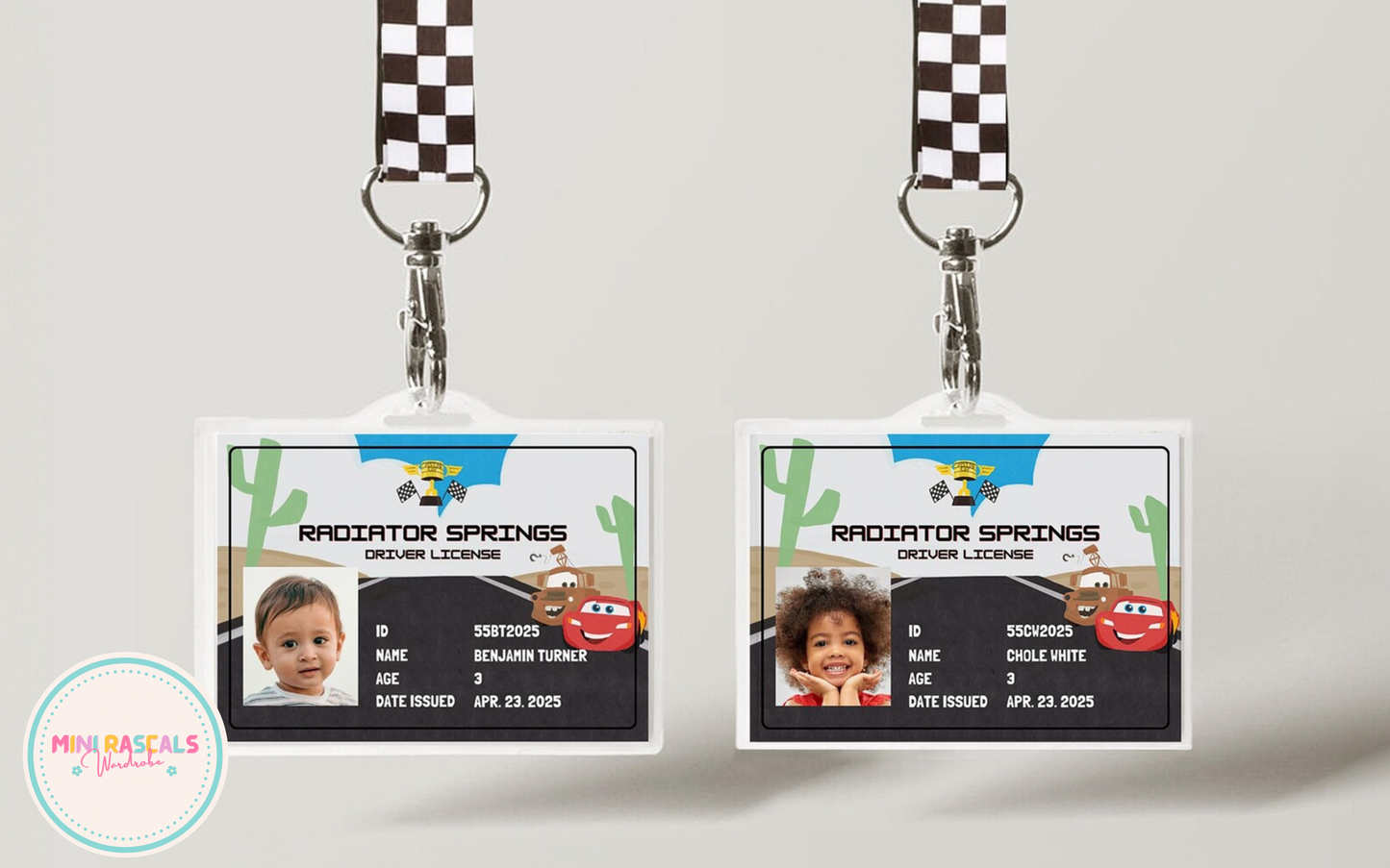 Personalised Radiator Springs Cars Driving Licence