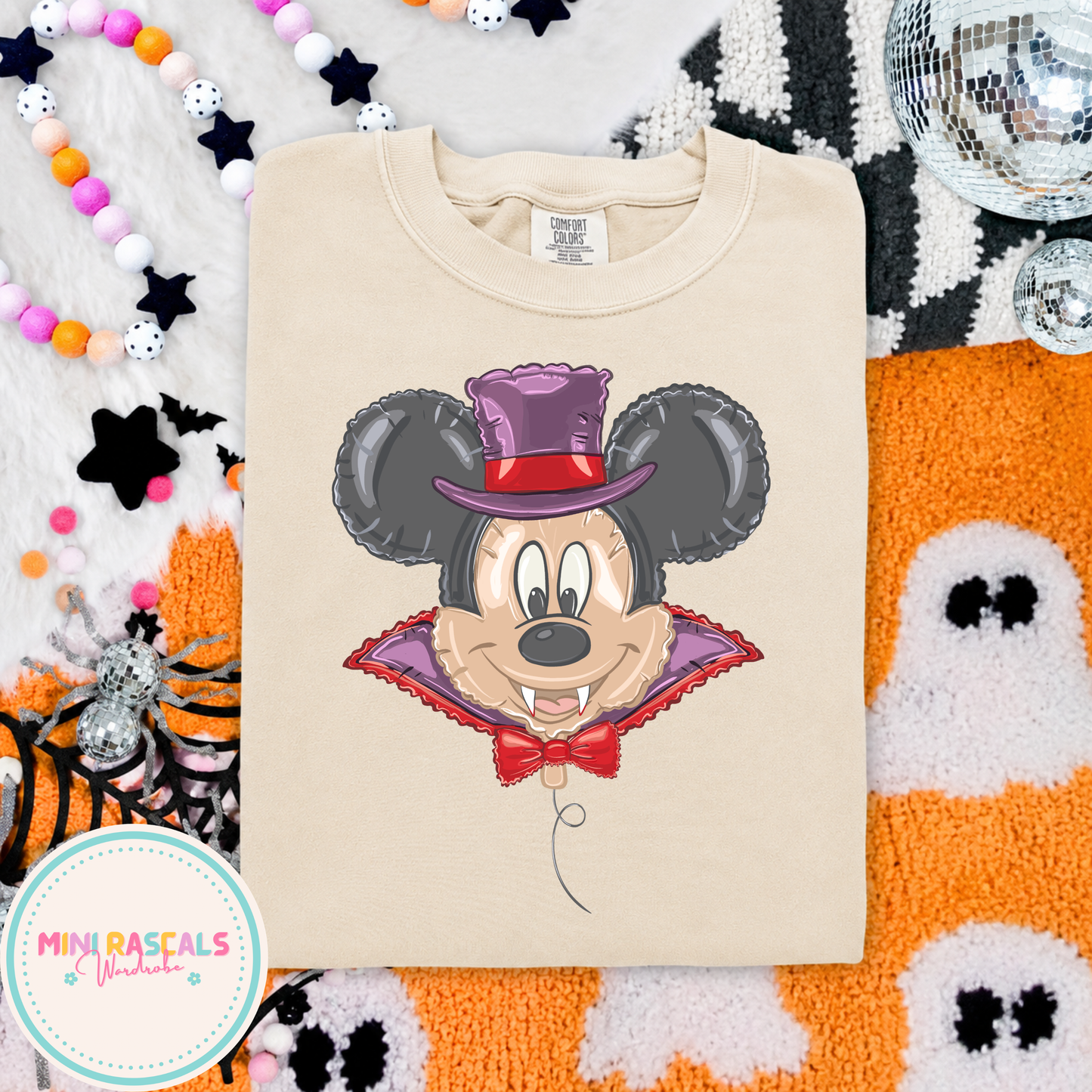Mickey Mouse Vampire Balloon Halloween T-Shirt & Sweatshirt