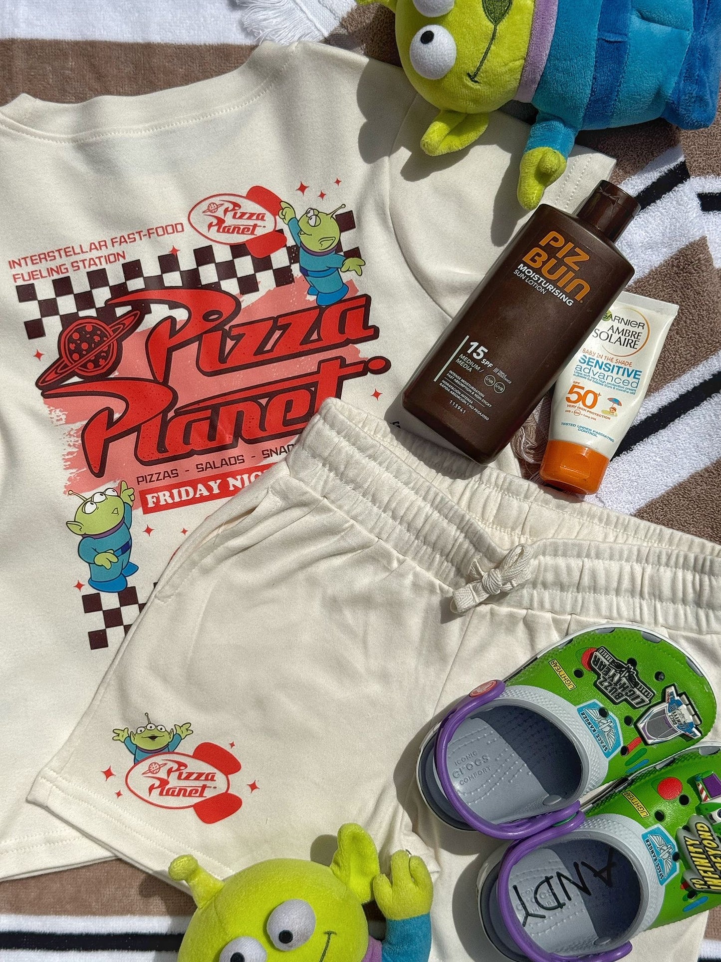 Pizza Planet Alien T-Shirt and Short Set | Kids Toy Story Summer Set