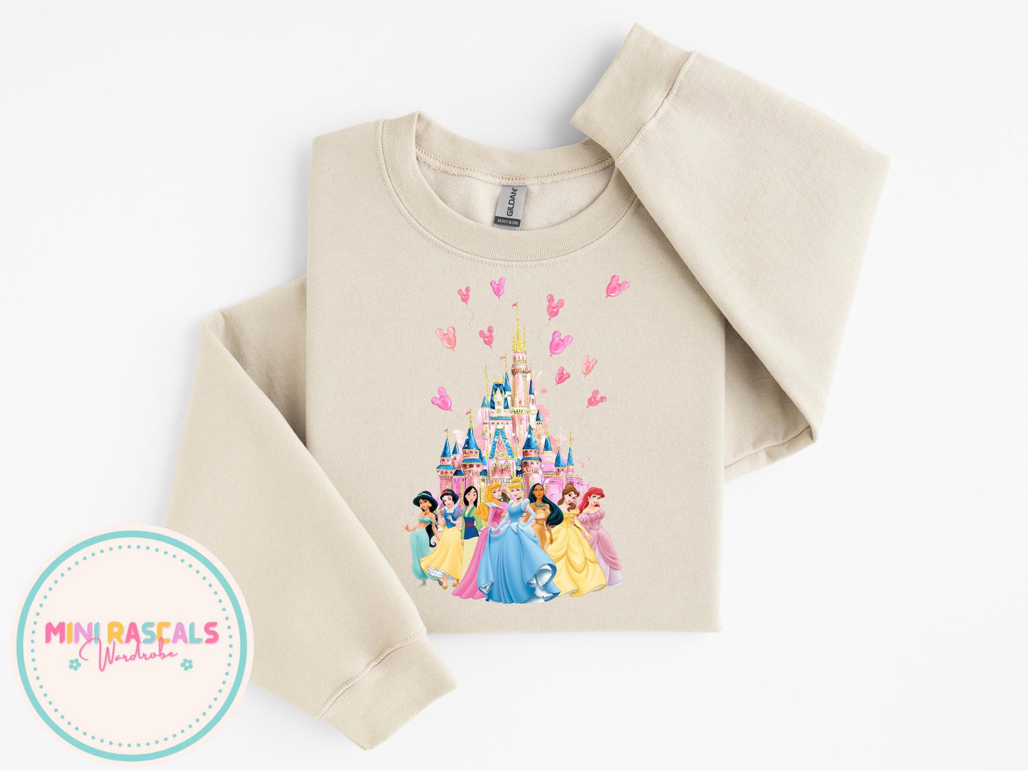 Disney Princess Castle Kids T-Shirt & Sweatshirt | Girls Disney Trip Outfit | Cinderella Princess Graphic Top