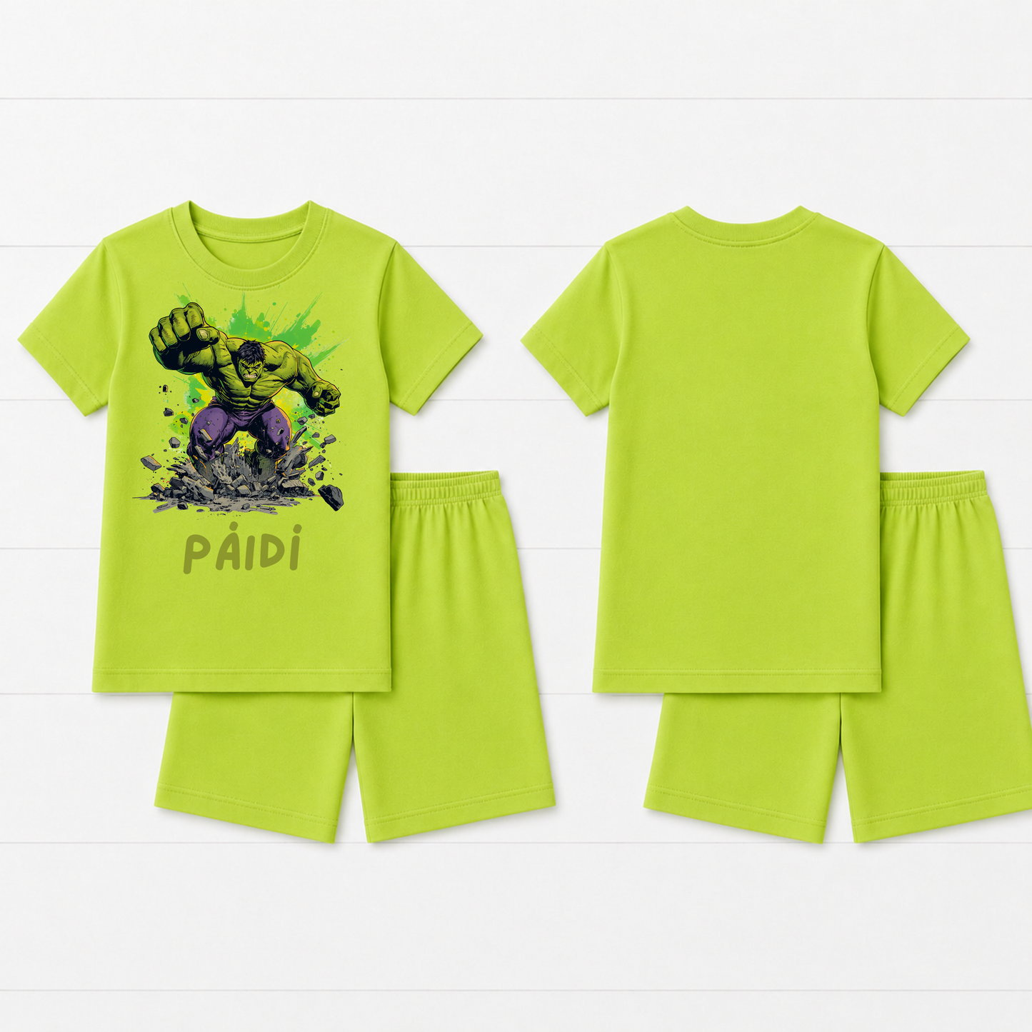 Hulk T-Shirt & Short Set | Kids Summer Outfit