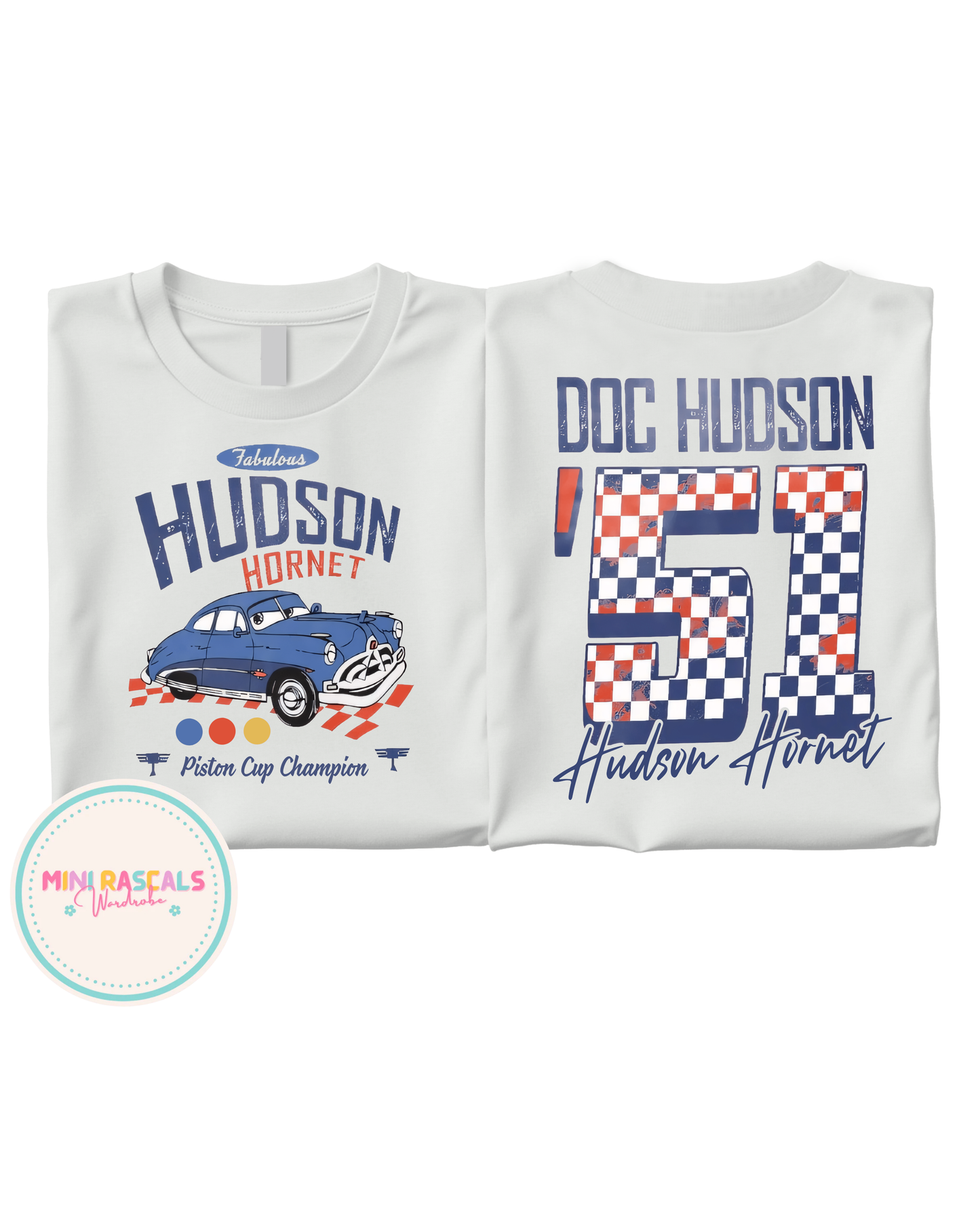 Cars Doc Hudson Racing Graphic T-shirts, CarsTop, Summer Outfit, Disney, LMQ, unisex, Summer, Pixar, cars top