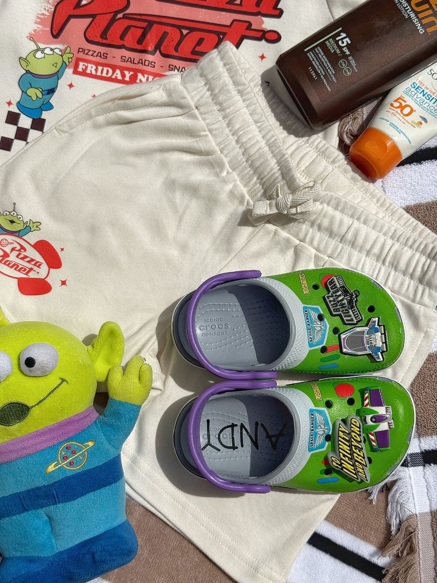 Pizza Planet Alien T-Shirt and Short Set | Kids Toy Story Summer Set