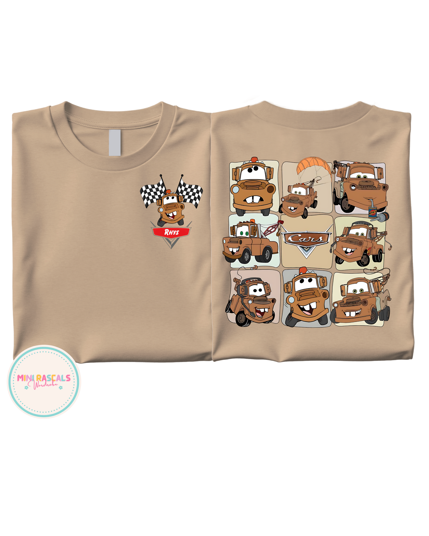 Cars Mater Personalised Kids Unisex T-Shirt | Disney Pixar Cars