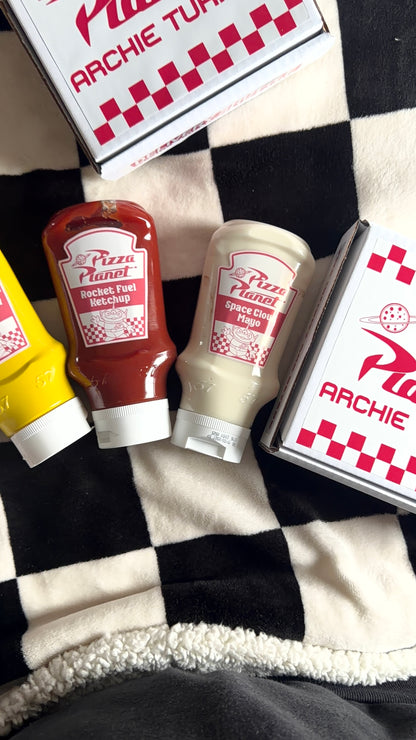 Pizza Planet Toy Story Character Sauce Labels – Pack of 3 (Copy)