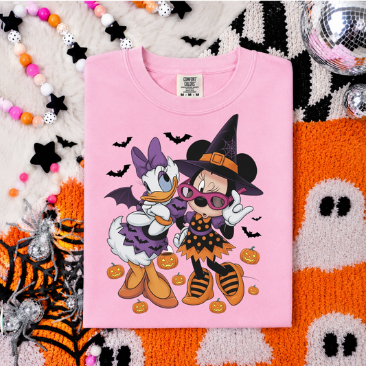 Minnie Mouse & Daisy Duck Spooky Halloween T-Shirt & Sweatshirt
