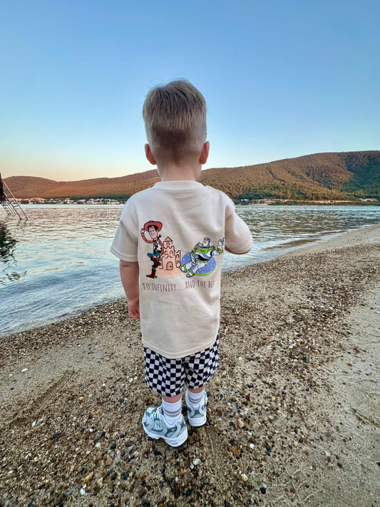 To Infinity and the Beach | Toy Story Kids T-Shirt