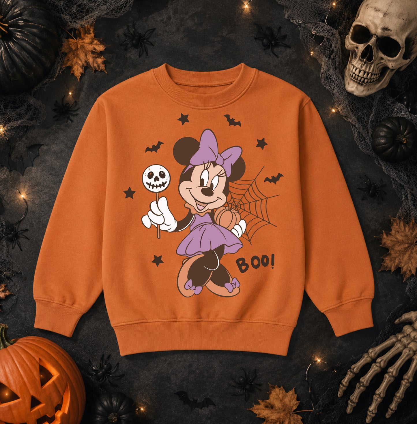 Minnie Mouse Halloween T-Shirt & Sweatshirt | Kids Halloween Costume Top | Mini Rascals