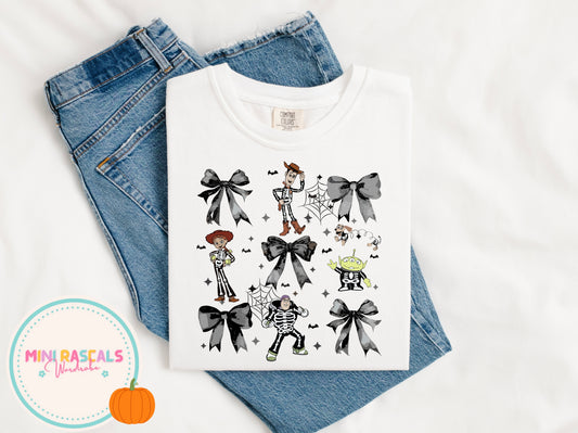 Toy Story Girlie Bow Halloween T-Shirt & Sweatshirt | Kids Halloween Costume Top | Mini Rascals
