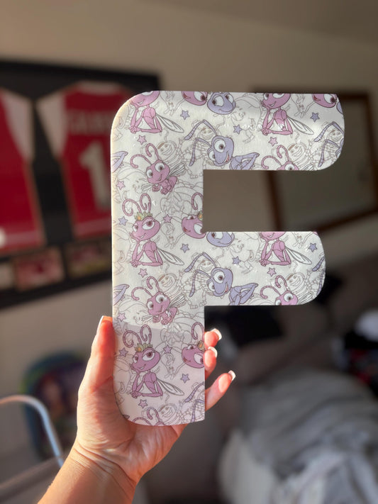 Personalised Acrylic Letters Initials – Bugs Life, Disney, Theme Nursery & Bedroom Decor