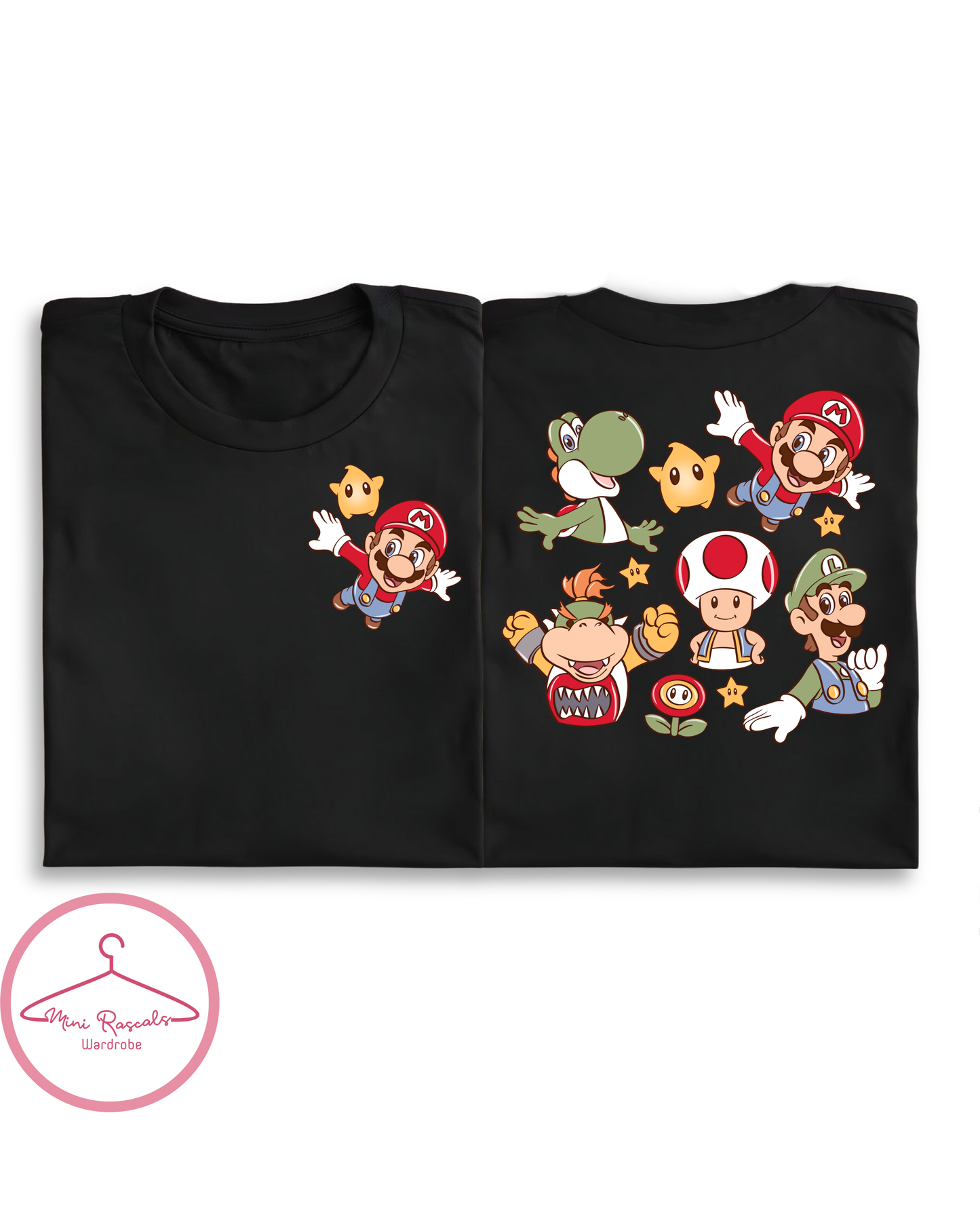 Retro Mario Kart Kids T-Shirt – Gaming Graphic Tee for Boys & Girls | Mini Rascals