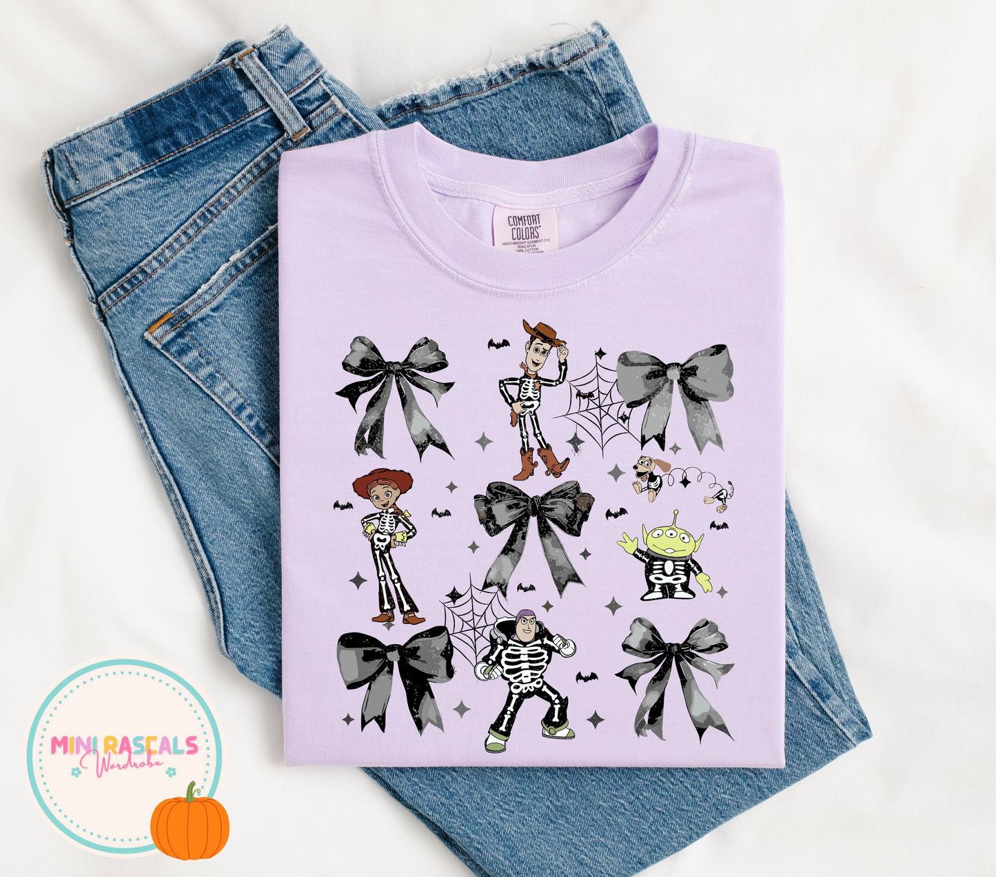 Toy Story Girlie Bow Halloween T-Shirt & Sweatshirt | Kids Halloween Costume Top | Mini Rascals