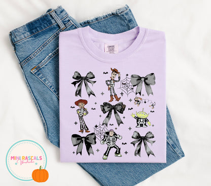 Toy Story Girlie Bow Halloween T-Shirt & Sweatshirt | Kids Halloween Costume Top | Mini Rascals