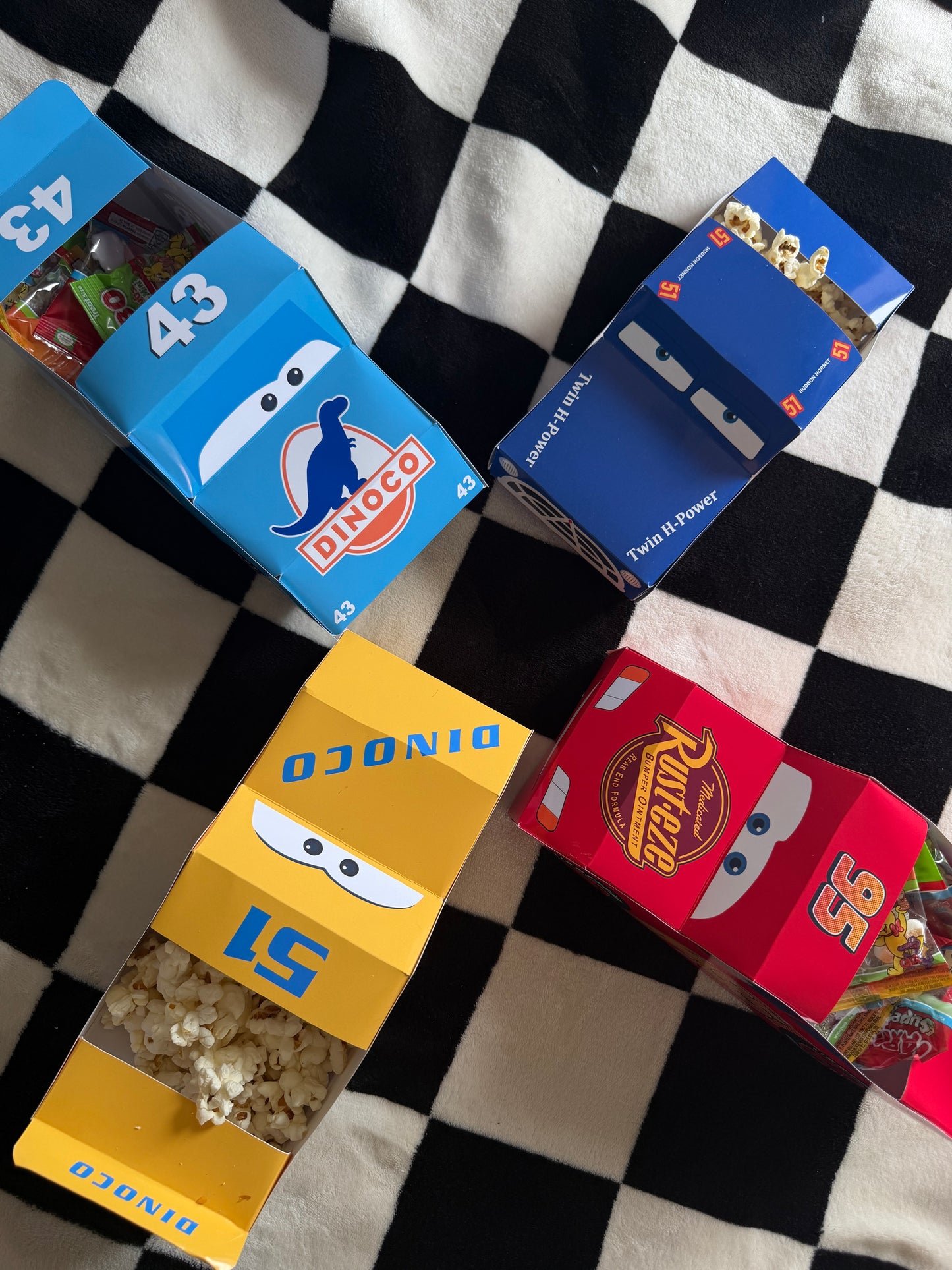 Fillable Cars Popcorn & Sweet Party Favour