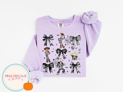 Toy Story Girlie Bow Halloween T-Shirt & Sweatshirt | Kids Halloween Costume Top | Mini Rascals