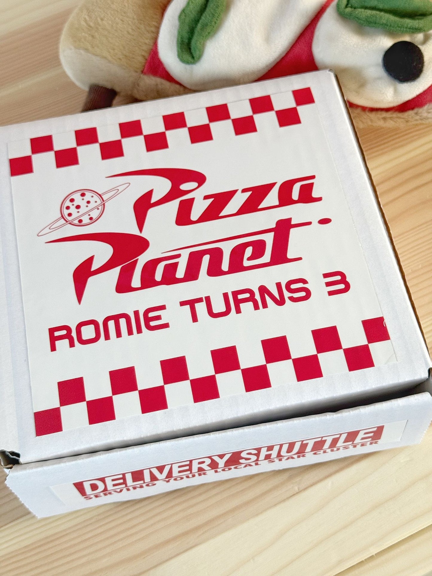 Personalised Pizza Planet Pizza & Cake Boxes | Toy Story Party Favour | Kids Birthday