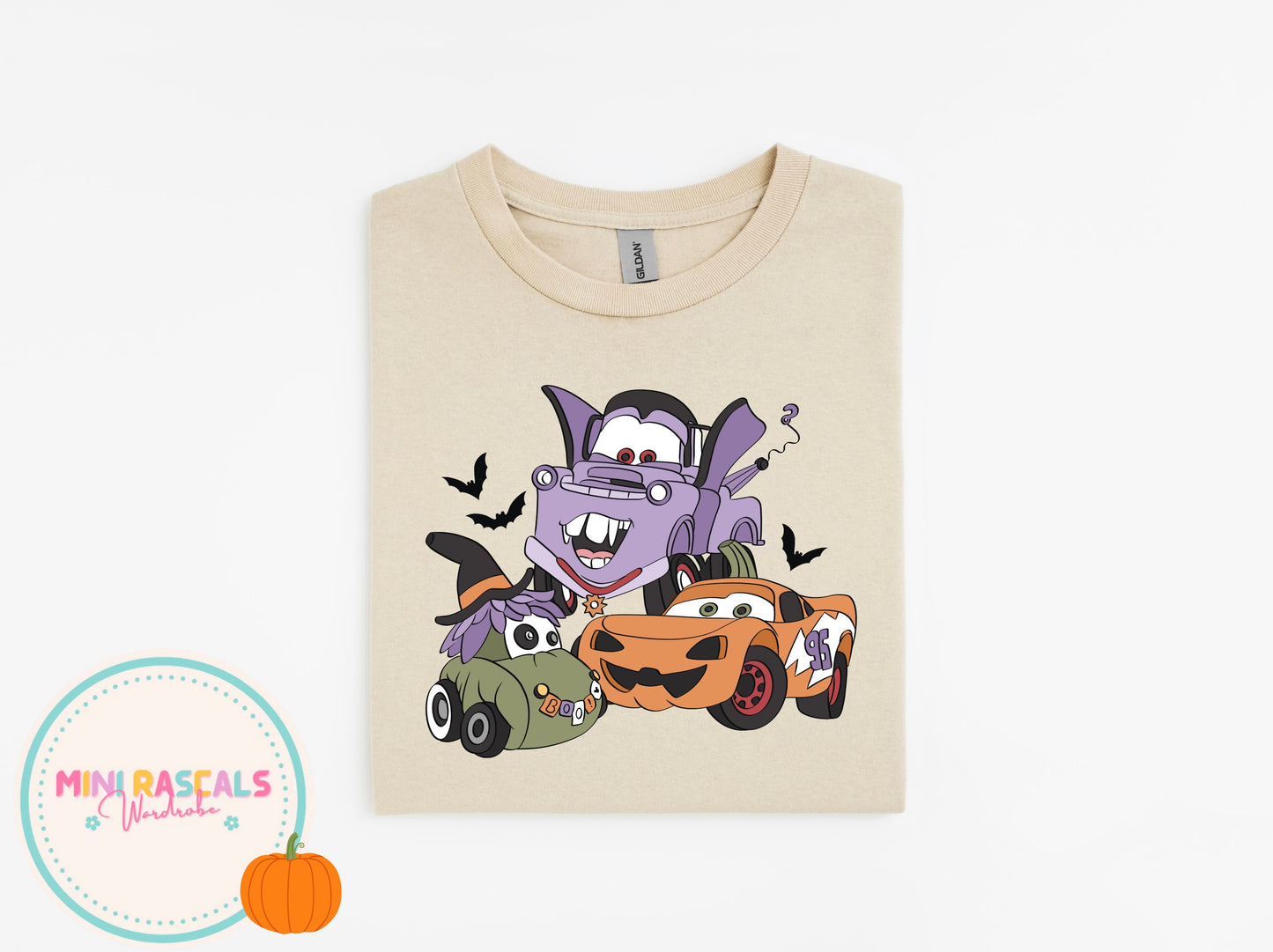 Lightning McQueen & Mater Halloween T-Shirt & Sweatshirt | Kids Halloween Costume Top | Mini Rascals
