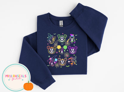 Mickey Mouse Spooky Halloween T-Shirt & Sweatshirt | Kids Halloween Costume Top | Mini Rascals