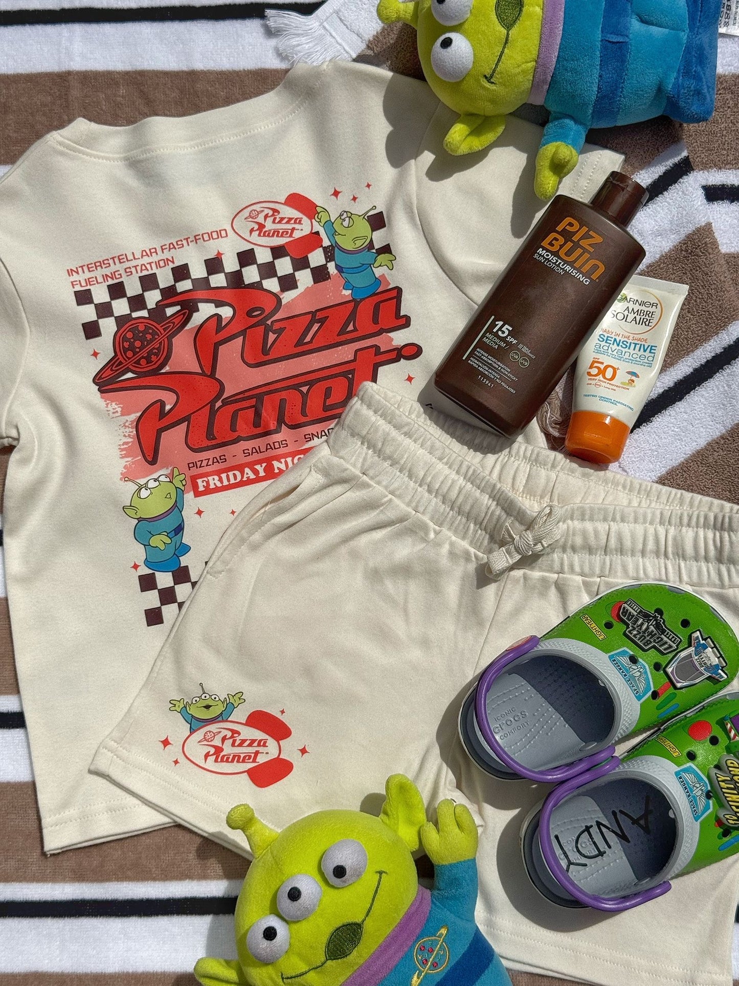 Pizza Planet Alien T-Shirt and Short Set | Kids Toy Story Summer Set