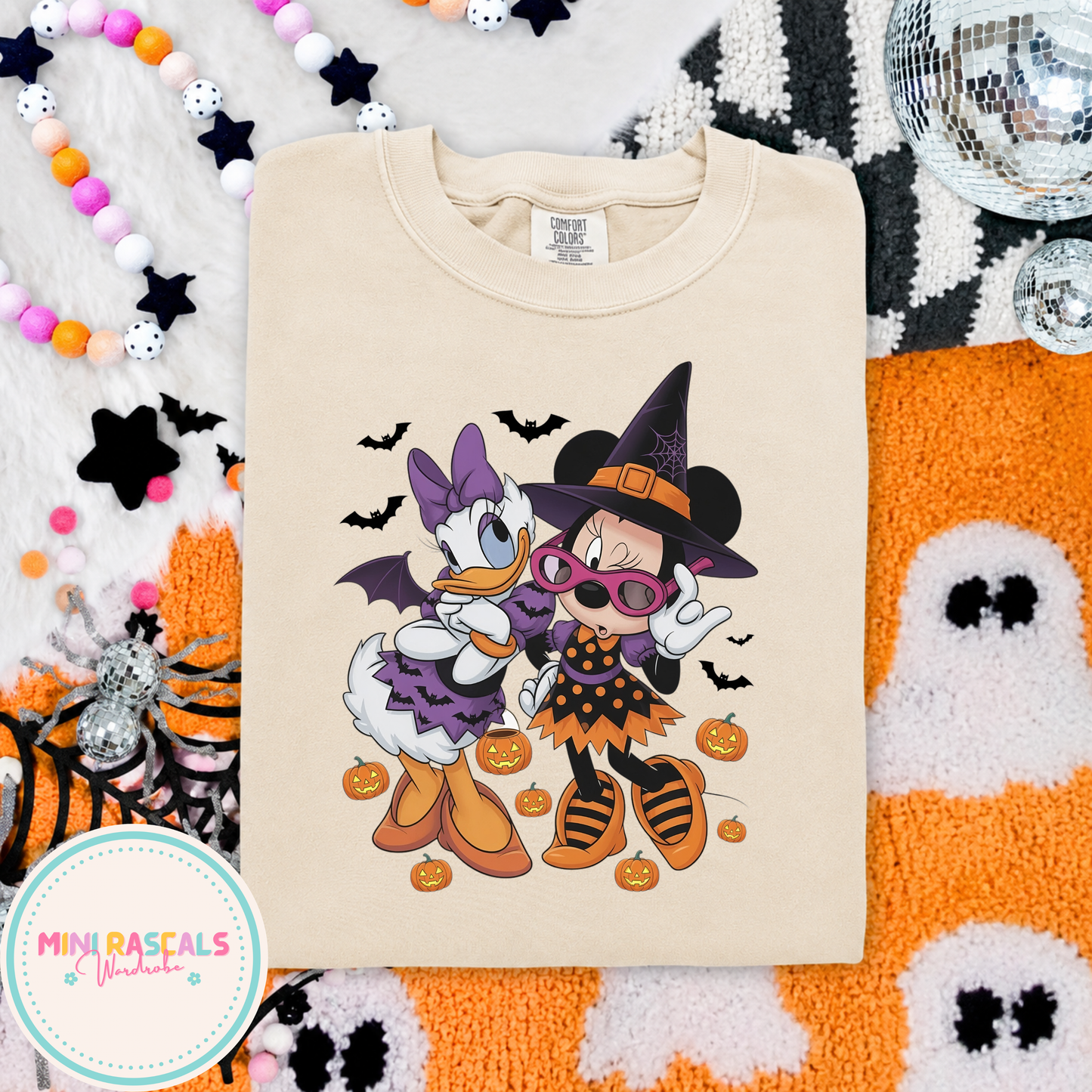 Minnie Mouse & Daisy Duck Spooky Halloween T-Shirt & Sweatshirt
