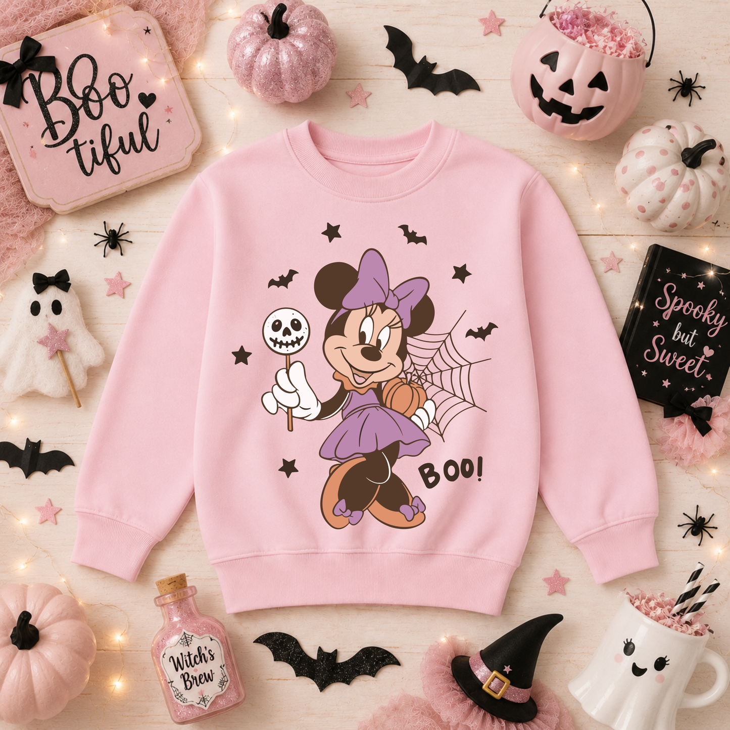 Minnie Mouse Halloween T-Shirt & Sweatshirt | Kids Halloween Costume Top | Mini Rascals