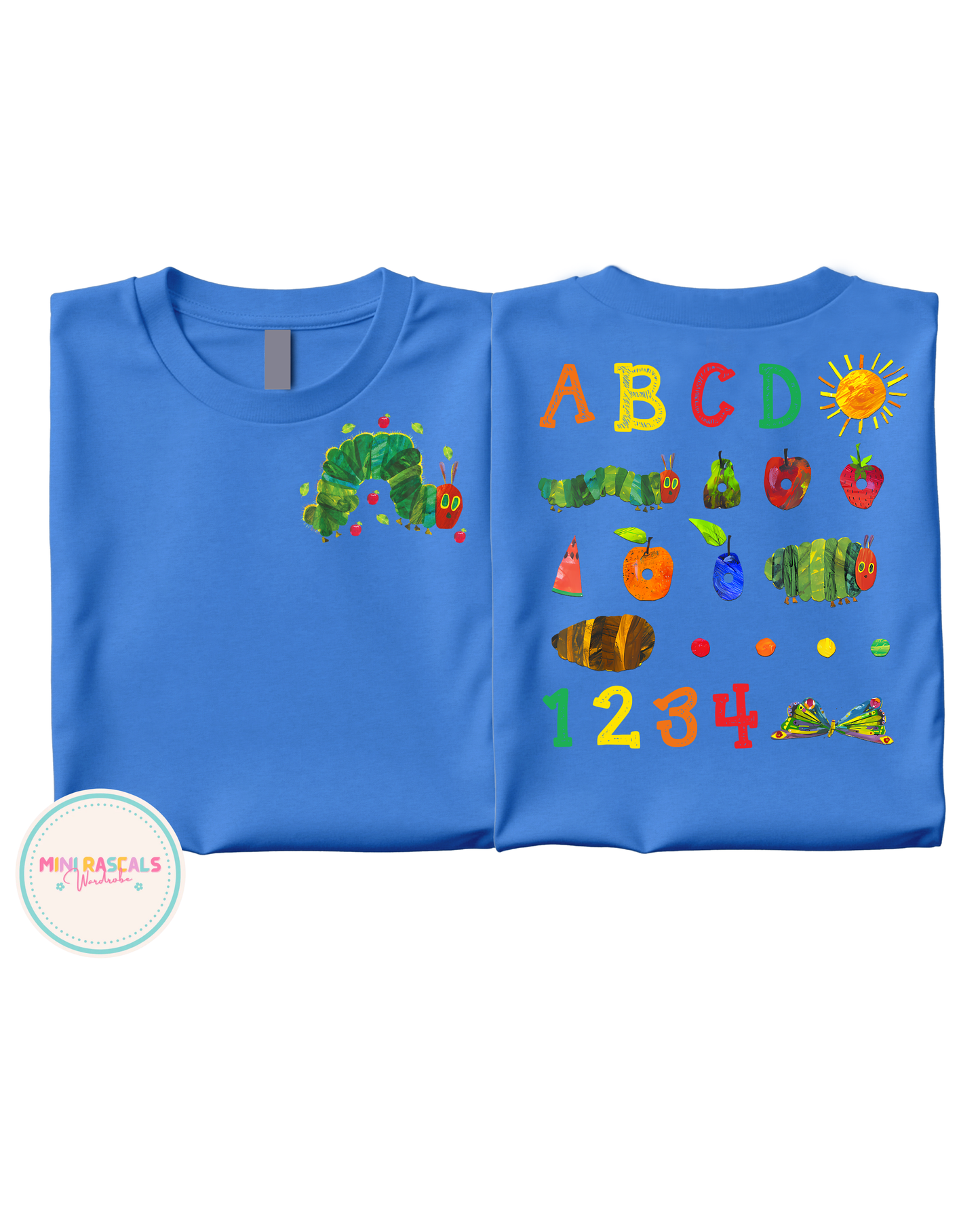 The Very Hungry Caterpillar T-Shirt | Alphabet & Numbers Kids Tee
