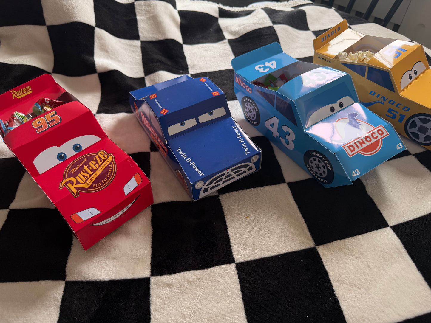 Fillable Cars Popcorn & Sweet Party Favour