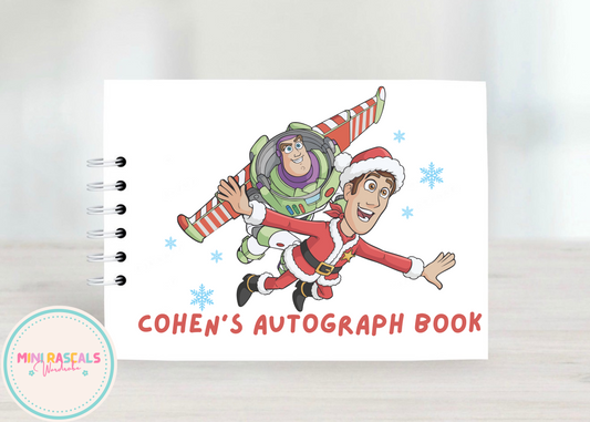 Toy Story Christmas Disney Autograph Book