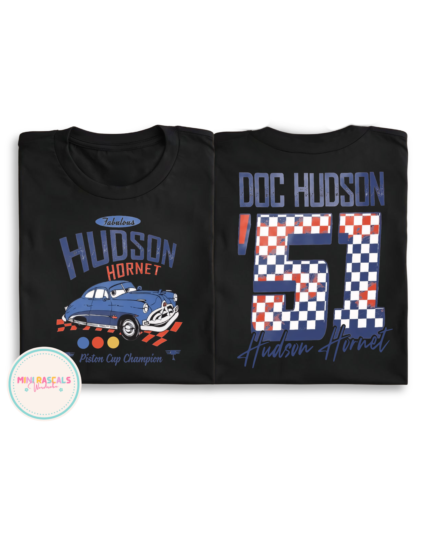 Cars Doc Hudson Racing Graphic T-shirts, CarsTop, Summer Outfit, Disney, LMQ, unisex, Summer, Pixar, cars top