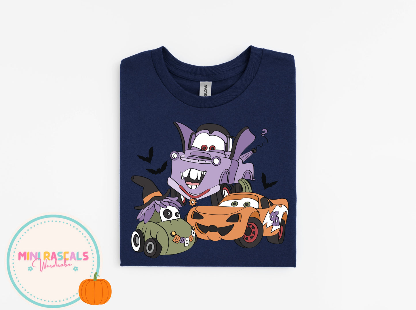 Lightning McQueen & Mater Halloween T-Shirt & Sweatshirt | Kids Halloween Costume Top | Mini Rascals