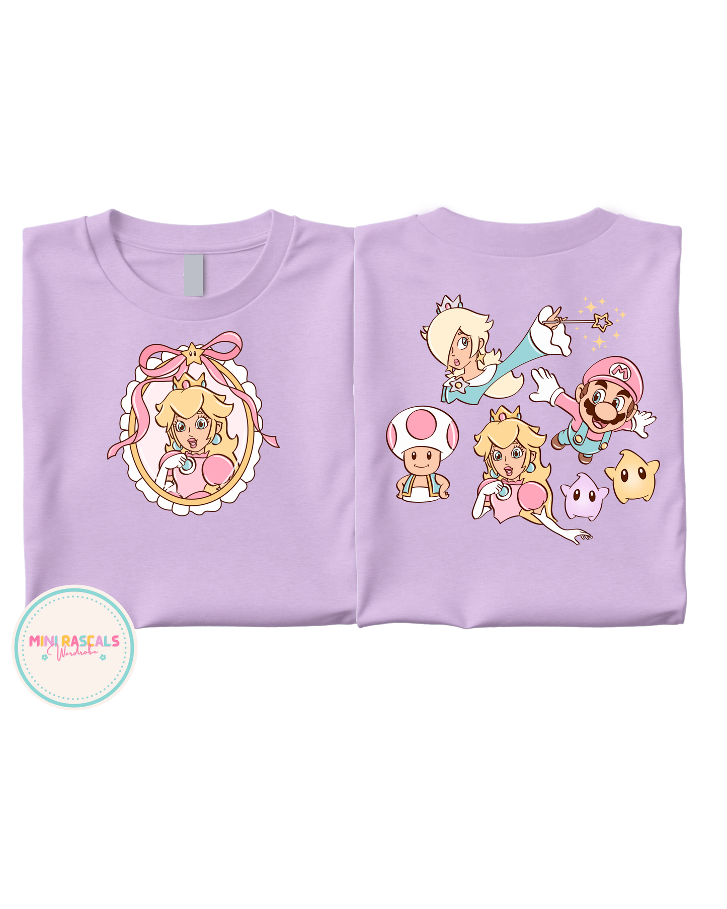 Princess Peach Mario Kart Girls T-Shirt – Cute Gaming Tee for Kids | Mini Rascals