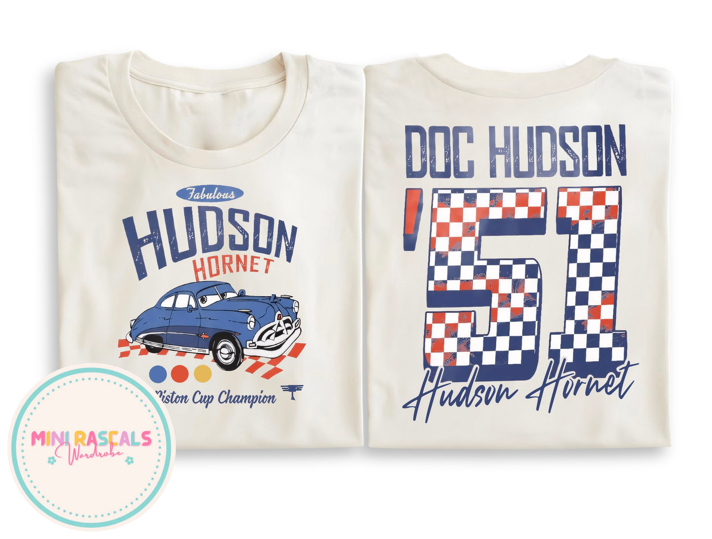 Cars Doc Hudson Racing Graphic T-shirts, CarsTop, Summer Outfit, Disney, LMQ, unisex, Summer, Pixar, cars top