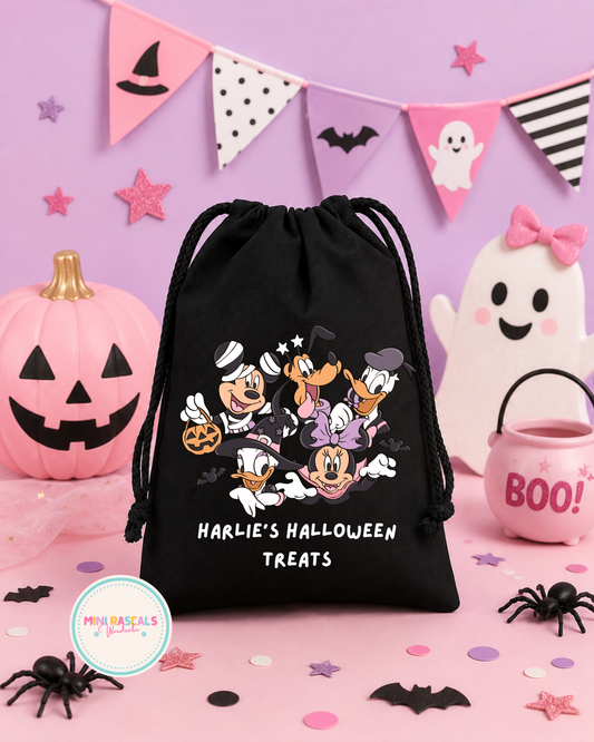 Mickey & Minnie Mouse and Friends Halloween Personalised Treat Bag