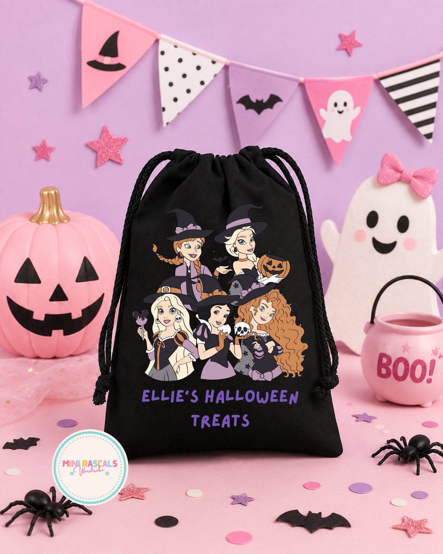 Disney Princess Halloween Personalised Treat Bag