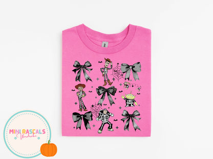 Toy Story Girlie Bow Halloween T-Shirt & Sweatshirt | Kids Halloween Costume Top | Mini Rascals