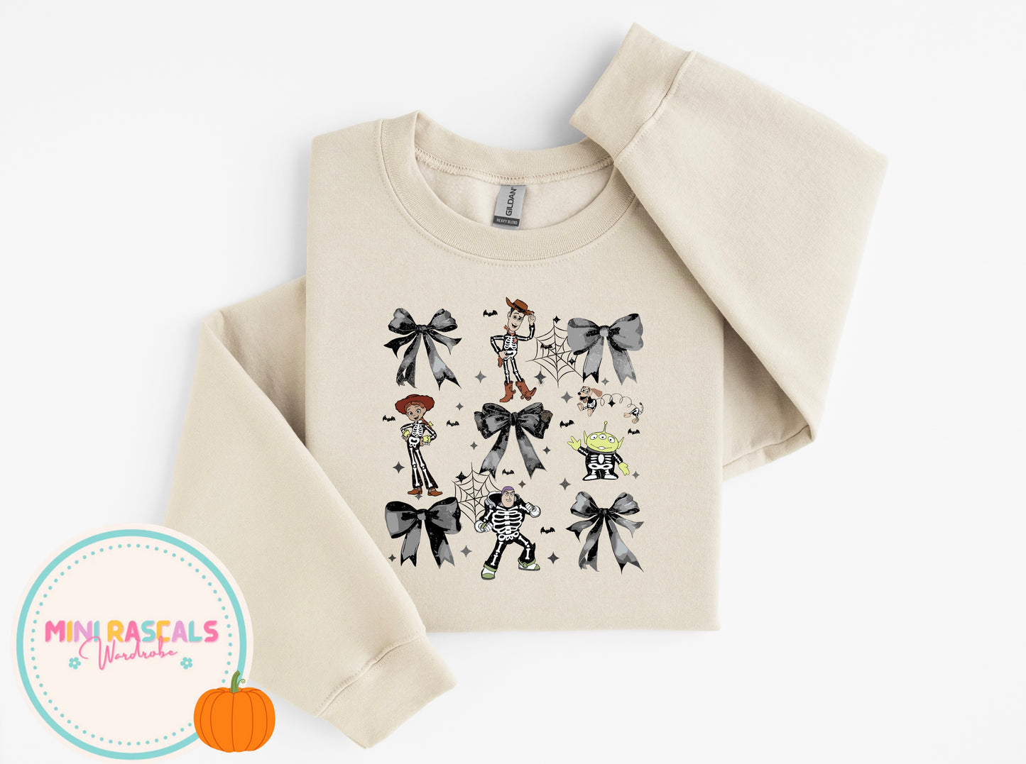 Toy Story Girlie Bow Halloween T-Shirt & Sweatshirt | Kids Halloween Costume Top | Mini Rascals